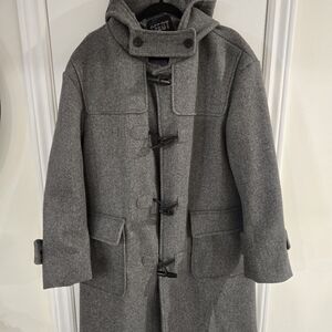 Gray Trench Wool Coat
